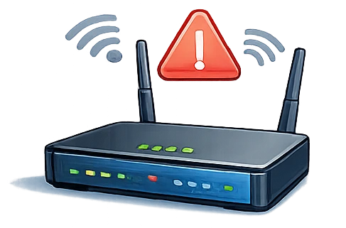 Problème de réseau informatique ou de connexion internet en entreprise