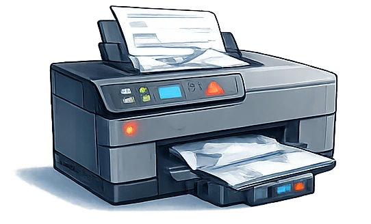 Panne de matériel informatique ou de périphérique comme une imprimante