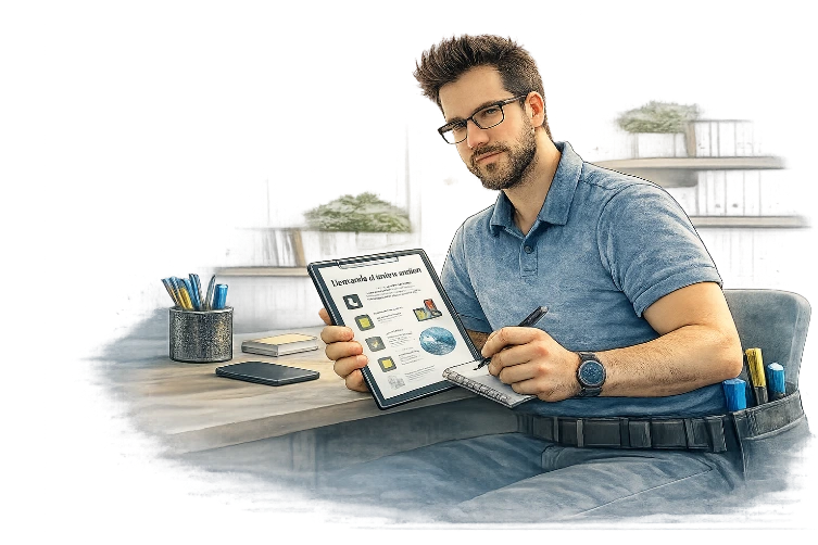 Technicien informatique organisant une intervention de dépannage informatique pour une entreprise au Havre.